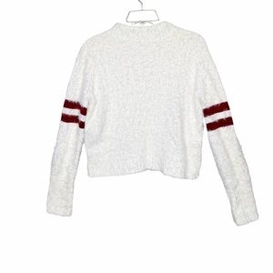 Copper Key Fuzzy Varsity Crewneck Sweater